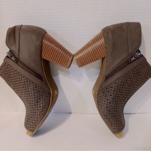 Peep Toe Ankle Booties